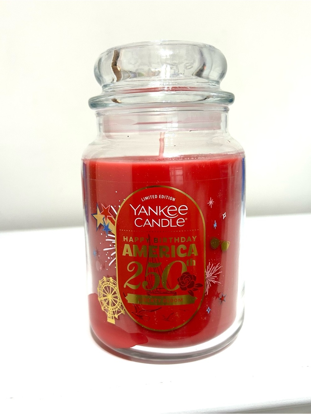 NWT Yankee Candle, Liberty Bloom America’s 250th Birthday Semiquincentennial
